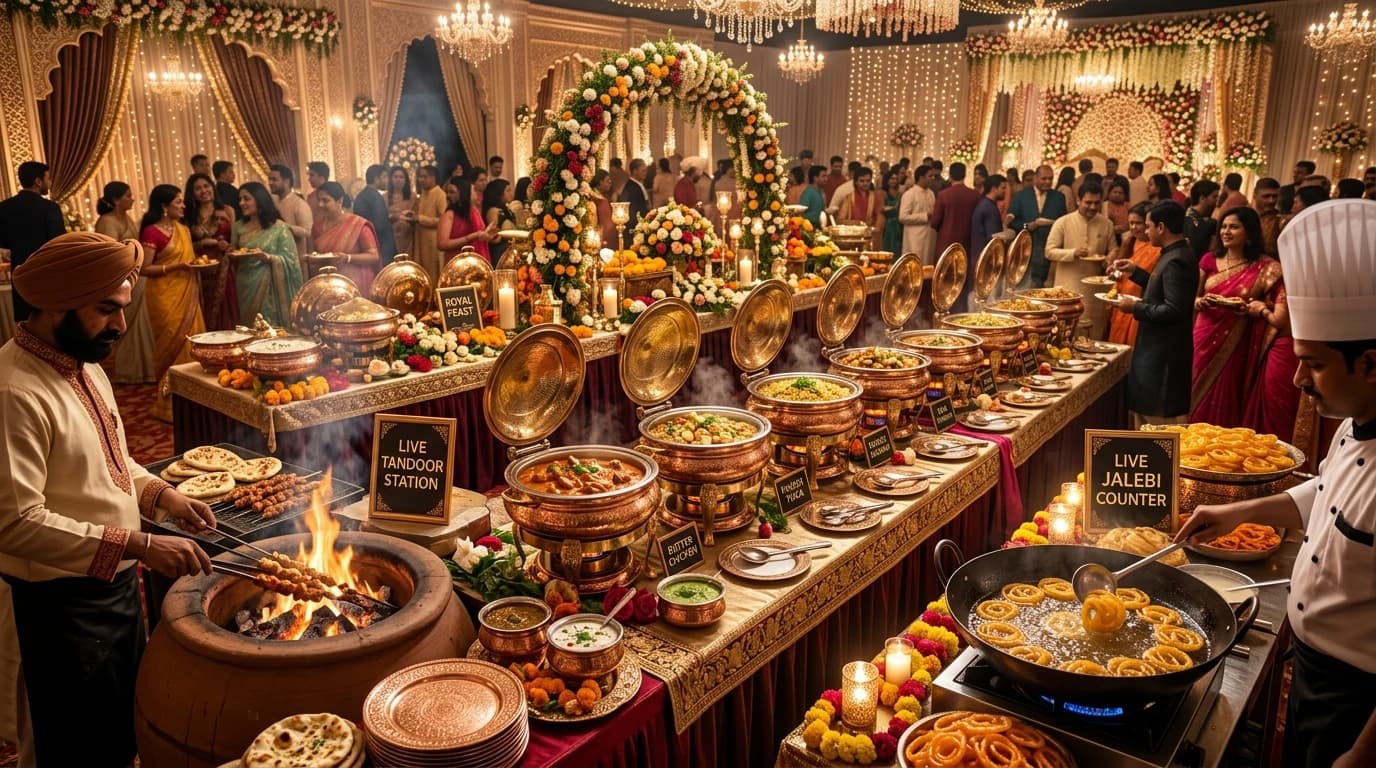 Indian Wedding Catering Guide: Pax Calculation, Buffet Waste Control & Live Galla Accounting